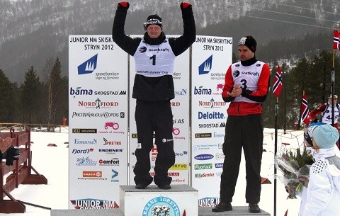 Johannes Thingnes Bø vann normaldistanse under jrNM2012. Foto:Magnus Aarre